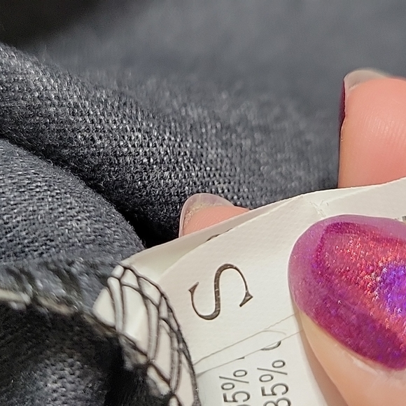 3/$20 Black Faux Leather Skort NWOT ZB - Picture 3 of 5